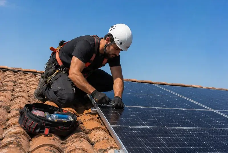 Maintenance et monitoring de panneaux solaires à Garidech